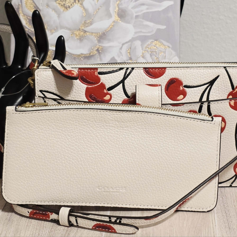 Coach Noa Pop Up Messenger Crossbody Bag With Cherry Print CA799 - Picture 9 of 16